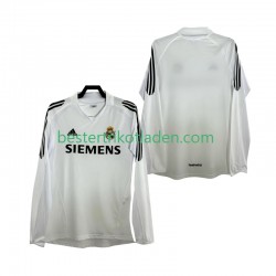 Fußballtrikot Real Madrid 2005 Retro Heim Trikot Home 2006 Langarm für Herren