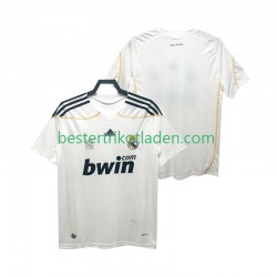 Fußballtrikot Real Madrid 2009 Retro Heim Trikot Home 2010 Kurzarm für Herren