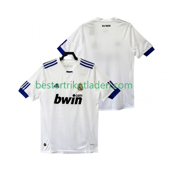 Fußballtrikot Real Madrid Retro Heim Trikot Home 2011 2010 Kurzarm für Herren