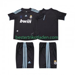 Fußballtrikot Real Madrid 2009 Retro Auswärts Trikot Away 2010 Kurzarm für Kinder