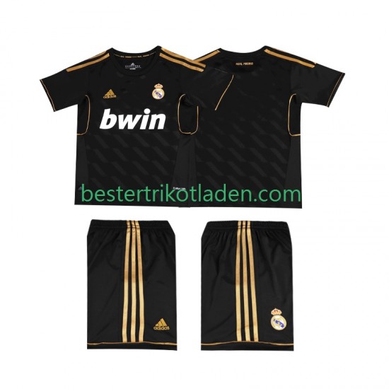 Fußballtrikot Real Madrid 2012 Retro Auswärts Trikot Away 2011 Kurzarm für Kinder