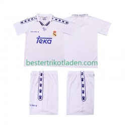 Fußballtrikot Real Madrid 1996 Retro Heim Trikot Home 1994 Kurzarm für Kinder