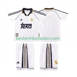 Fußballtrikot Real Madrid 1998 2000 Retro Heim Trikot Home Kurzarm für Kinder