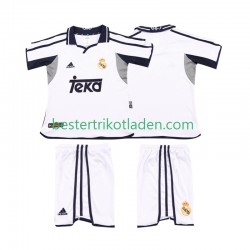 Fußballtrikot Real Madrid 2001 2002 Retro Heim Trikot Home Kurzarm für Kinder
