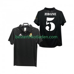 Fußballtrikot Real Madrid ZIDANE 5 2002 2003 Retro Auswärts Trikot Away Kurzarm für Herren