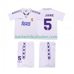 Fußballtrikot Real Madrid ZIDANE 5 1996 Retro Heim Trikot Home 1994 Kurzarm für Kinder