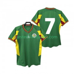 Fußballtrikot Senegal 7 2002 Retro Auswärts Trikot Away Kurzarm für Herren