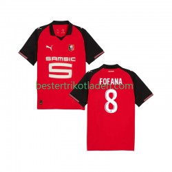 Fußballtrikot Stade Rennes Seko Fofana 8 Heim Trikot Home 2025-2026 Kurzarm für Herren