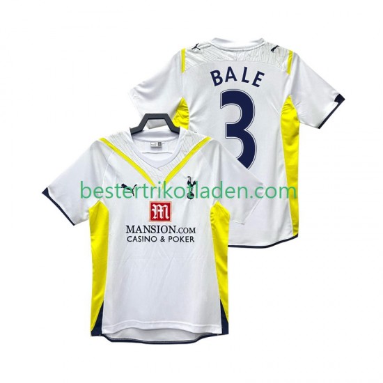 Fußballtrikot Tottenham Hotspur BALE 3 2009 Retro Heim Trikot Home 2010 Kurzarm für Herren