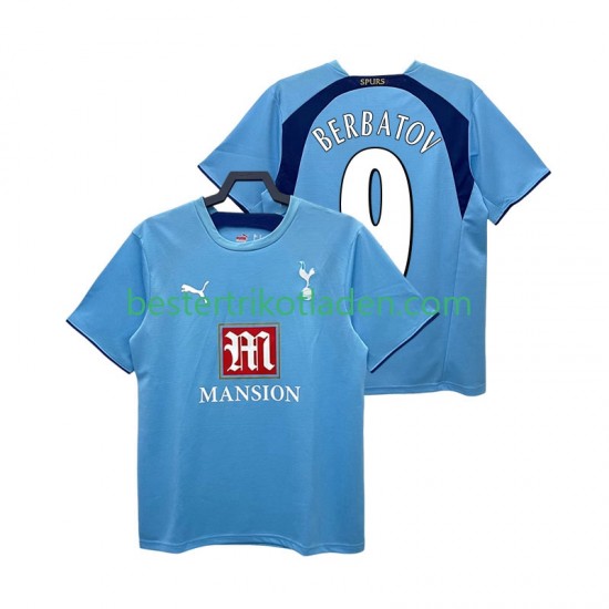 Fußballtrikot Tottenham Hotspur BERBATOV 9 2007 Retro Auswärts Trikot Away 2006 Kurzarm für Herren