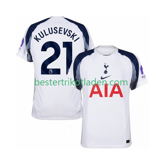 Fußballtrikot Tottenham Hotspur Kulusevski 21 Heim Trikot Home 2025-2026 Kurzarm für Herren