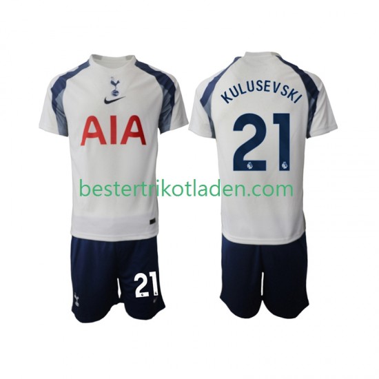 Fußballtrikot Tottenham Hotspur Kulusevski 21 Heim Trikot Home 2025-2026 Kurzarm für Kinder