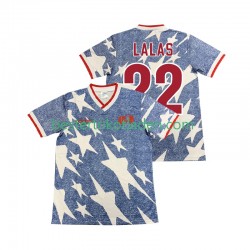 Fußballtrikot USA LALAS 22 Retro Auswärts Trikot Away 1994 Kurzarm für Herren