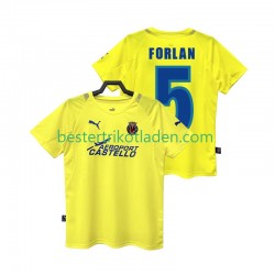 Fußballtrikot Villarreal CF FORLAN 5 2005 Retro Heim Trikot Home 2006 Kurzarm für Herren