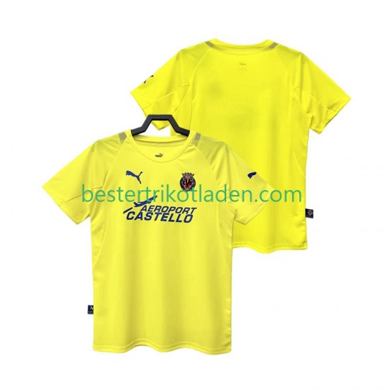Fußballtrikot Villarreal CF 2005 Retro Heim Trikot Home 2006 Kurzarm für Herren