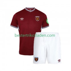 Fußballtrikot West Ham United Heim Trikot Home 2025-2026 Kurzarm für Kinder