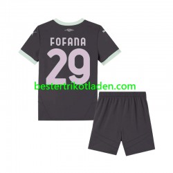 Fußballtrikot AC Mailand Fofana 29 Ausweich Trikot 3rd 2024-2025 Kurzarm für Kinder