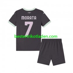 Fußballtrikot AC Mailand Morata 7 Ausweich Trikot 3rd 2024-2025 Kurzarm für Kinder