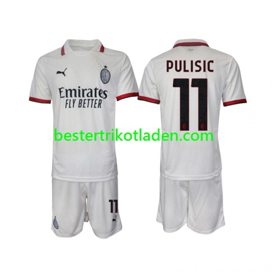 Fußballtrikot AC Mailand Pulisic 11 Auswärts Trikot Away 2024-2025 Kurzarm für Kinder