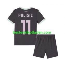 Fußballtrikot AC Mailand Pulisic 11 Ausweich Trikot 3rd 2024-2025 Kurzarm für Kinder