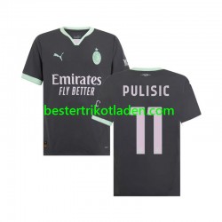 Fußballtrikot AC Mailand Pulisic 11 Ausweich Trikot 3rd 2024-2025 Kurzarm für Herren