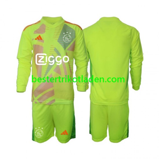 Fußballtrikot Ajax Amsterdam Torwart Ausweich Trikot 3rd 2024-2025 Langarm für Kinder