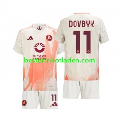 Fußballtrikot AS Rom Artem Dovbyk 11 Auswärts Trikot Away 2024-2025 Kurzarm für Kinder