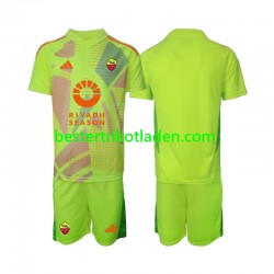 Fußballtrikot AS Rom Torwart Auswärts Trikot Away 2024-2025 Kurzarm für Kinder