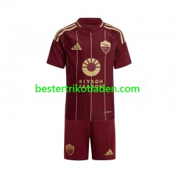 Fußballtrikot AS Rom Heim Trikot Home 2024-2025 Kurzarm für Kinder