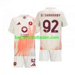 Fußballtrikot AS Rom Stephan El Shaarawy 92 Auswärts Trikot Away 2024-2025 Kurzarm für Kinder