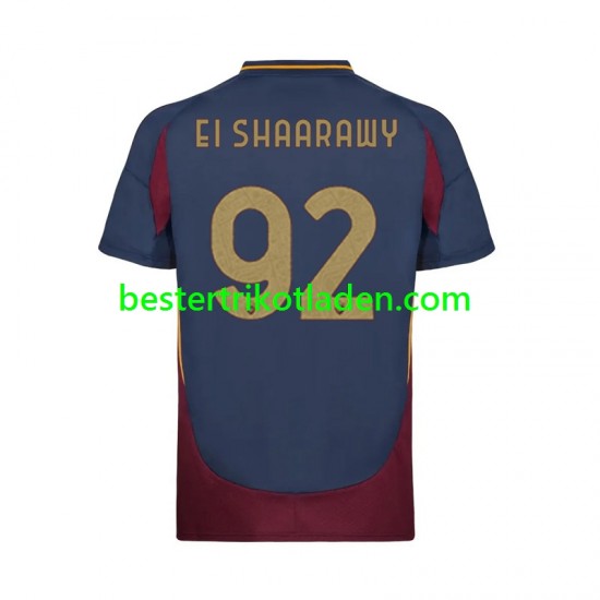 Fußballtrikot AS Rom Stephan El Shaarawy 92 Ausweich Trikot 3rd 2024-2025 Kurzarm für Herren