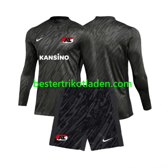Fußballtrikot AZ Alkmaar Torwart Auswärts Trikot Away 2024-2025 Langarm für Kinder