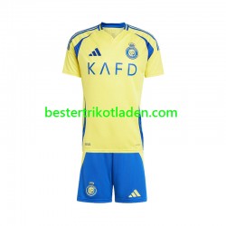 Fußballtrikot Al Nassr Heim Trikot Home 2024-2025 Kurzarm für Kinder