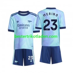 Fußballtrikot Arsenal Merino 23 Ausweich Trikot 3rd 2024-2025 Kurzarm für Kinder