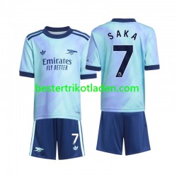 Fußballtrikot Arsenal Saka 7 Ausweich Trikot 3rd 2024-2025 Kurzarm für Kinder