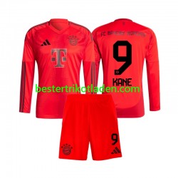 Fußballtrikot FC Bayern München Harry Kane 9 Heim Trikot Home 2024-2025 Langarm für Kinder