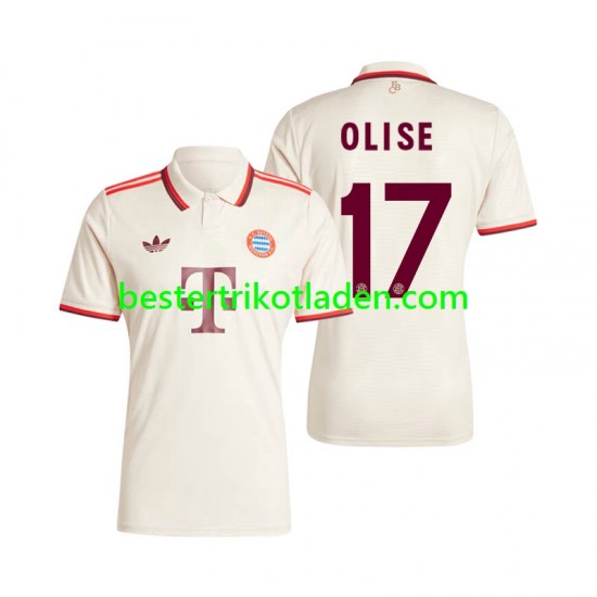 Fußballtrikot FC Bayern München Olise 17 Ausweich Trikot 3rd 2024-2025 Kurzarm für Herren