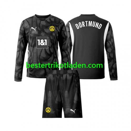 Fußballtrikot Borussia Dortmund Torwart Viertes trikot 2024-2025 Langarm für Kinder