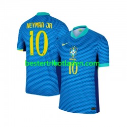 Fußballtrikot Brasilien Neymar JR 10 Auswärts Trikot Away 2024 Kurzarm für Herren