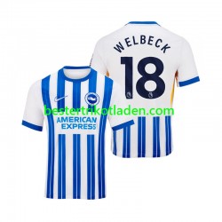 Fußballtrikot Brighton Hove Albion WELBECK 18 Heim Trikot Home 2024-2025 Kurzarm für Herren