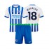 Fußballtrikot Brighton Hove Albion WELBECK 18 Heim Trikot Home 2024-2025 Kurzarm für Kinder