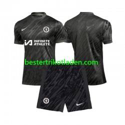 Fußballtrikot Chelsea Torwart Auswärts Trikot Away 2024-2025 Kurzarm für Kinder