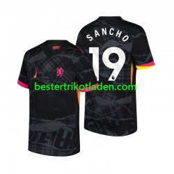 Fußballtrikot Chelsea Jadon Sancho 19 Ausweich Trikot 3rd 2024-2025 Kurzarm für Herren