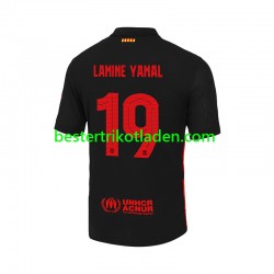 Fußballtrikot FC Barcelona LAMINE YAMAL 19 UCL Font Auswärts Trikot Away 2024-2025 Kurzarm für Herren