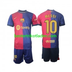 Fußballtrikot FC Barcelona Lionel Messi 10 Heim Trikot Home 2024-2025 Kurzarm für Kinder