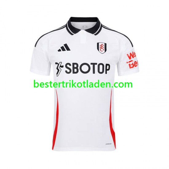 Fußballtrikot Fulham Heim Trikot Home 2024-2025 Kurzarm für Herren