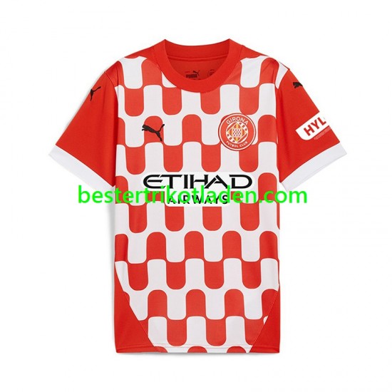 Fußballtrikot Girona Heim Trikot Home 2024-2025 Kurzarm für Herren