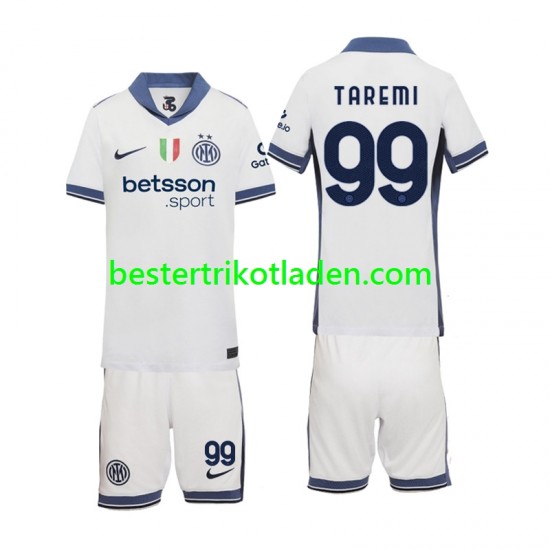 Fußballtrikot Inter Mailand Mehdi Taremi 99 Auswärts Trikot Away 2024-2025 Kurzarm für Kinder
