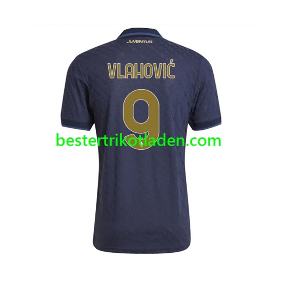Fußballtrikot Juventus Turin Vlahovic 9 Ausweich Trikot 3rd 2024-2025 Kurzarm für Herren