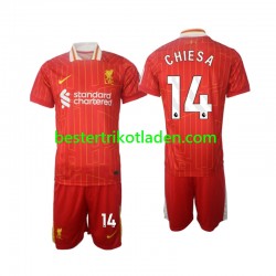 Fußballtrikot Liverpool Chiesa 14 Heim Trikot Home 2024-2025 Kurzarm für Kinder